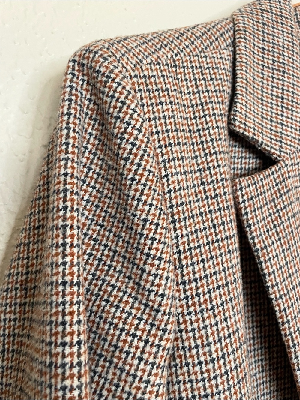 Fate Brown Houndstooth Tailored Blazer M - Picture 7 of 10
